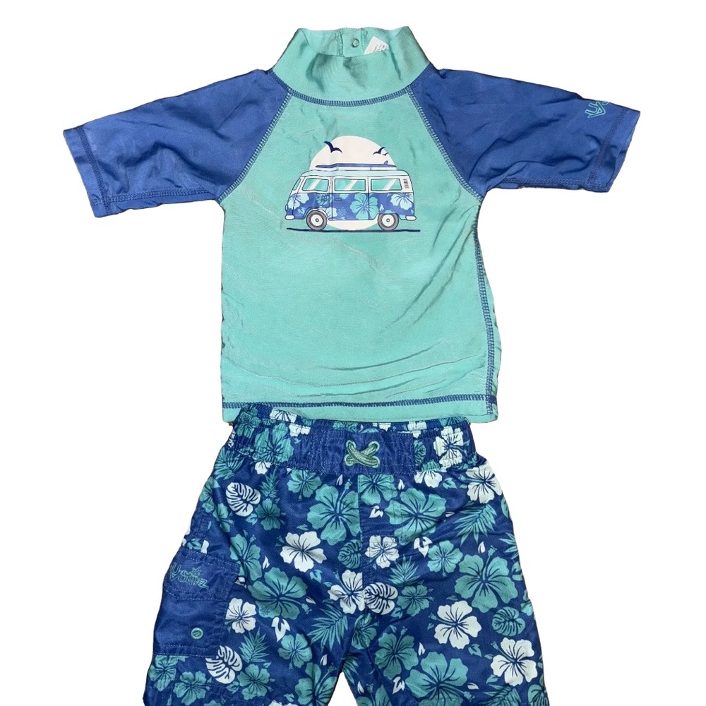 UV Skinz Kids 3 Piece Swim Suit Set Boys 2T